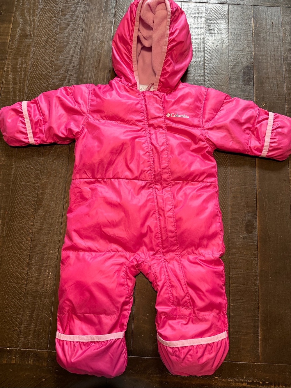 Columbia Snugly Bunny Bunting Zip-up, Size 6-12 Mos. - Picture 3 of 4